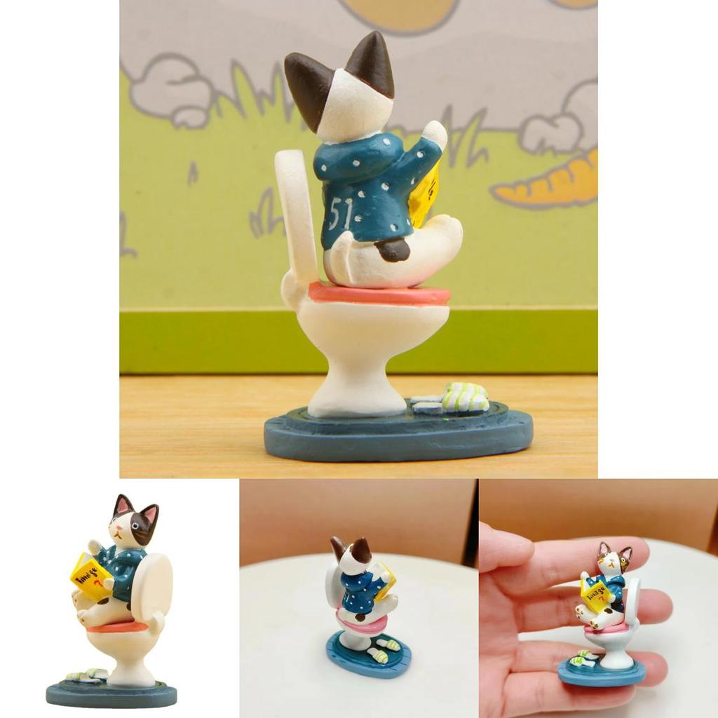 Cartoon Cat Resin Figurine For Party Favor And Business Promotion