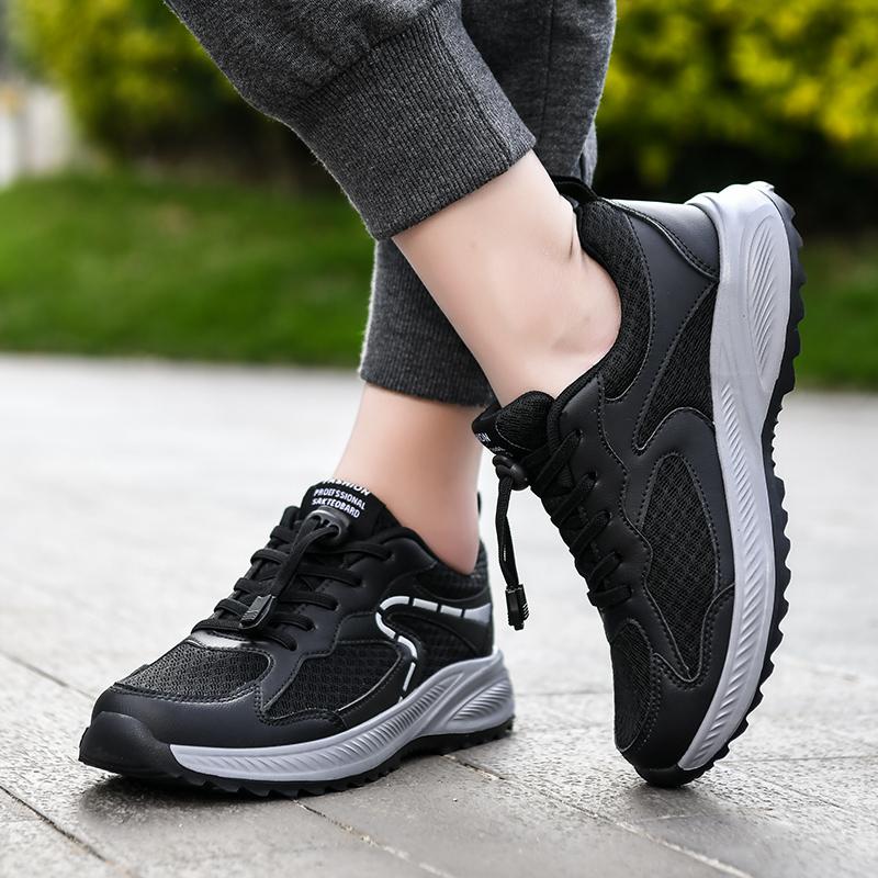 Новые популярные женские кроссовки на шнуровке, спортивная обувь для бега и ходьбы, спортивная обувь для женщин, кроссовки для пожилых людей