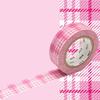 Masking Tape MT Tartan Écossais Rose - Check Pink