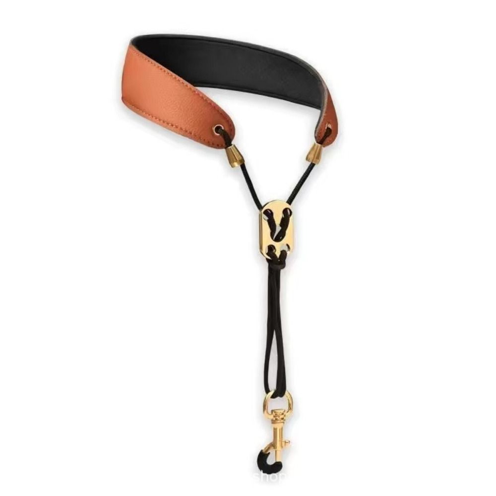 PU Leather Saxophone Neck Strap Adjustable Clarinet Neck Band Music Instrument Accessories