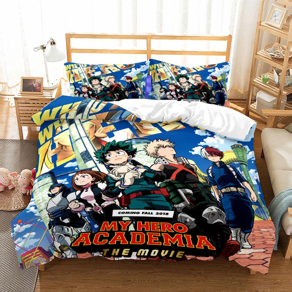 Комплект пододеяльника Деку Геройская Академия EU Односпальный Двуспальный Кинг US Твин Фулл Квин Сайз Комплект постельного белья