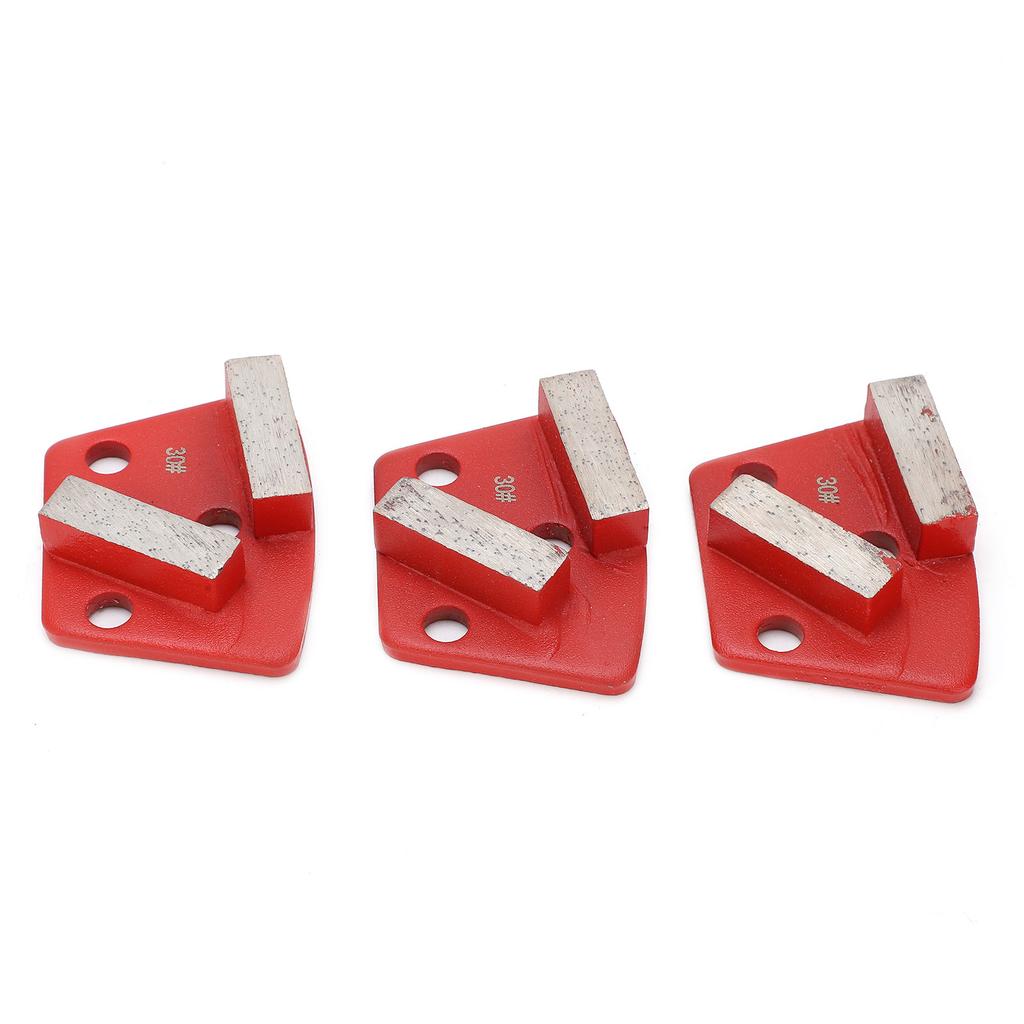 3 шт. алмазные шлифовальные тачки трапециевидные бетонные агрессивные режущие 2 длинных зуба красные 30#