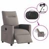 Electric Recliner Chair Taupe Fabric