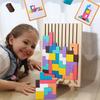 Красочная 3D русская строительная игра, снятие стресса, деревянная головоломка для укладки, 3D деревянные игрушки Монтессори для малышей