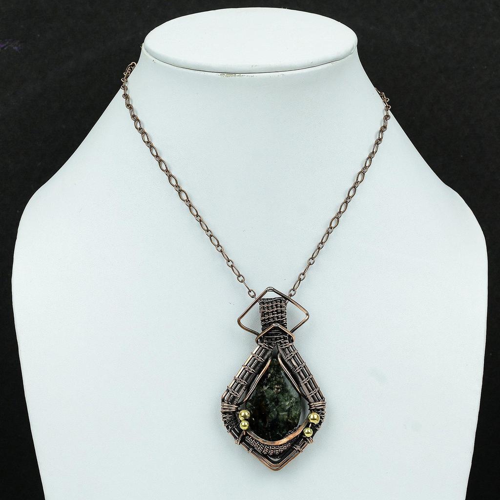 Eudialyte Pendant Copper Wire Wrapped Pendant Gemstone Pendant Handmade Copper Jewelry Designer Pendant Wire Wrapped Jewelry Engagement Gift