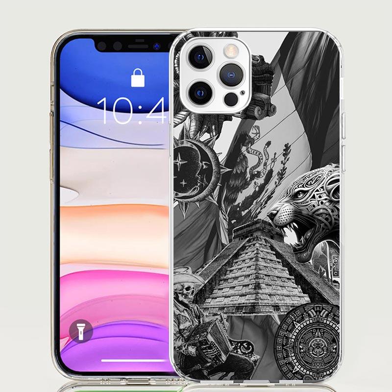 Mayan Stone Totem Pole Phone Case For iPhone 17 Air 16 15 Plus 11 14 Pro Max 13 Mini 12 7 8 + SE Pattern Art Customized Cover 17