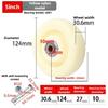 2 PCS Rubber/Nylon Replacement caster wheels with double bearings high load capacity wear resistance furniture wheels