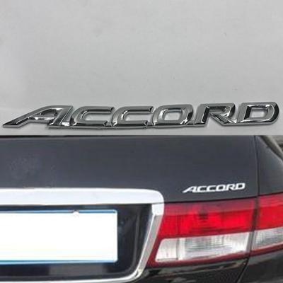 1 шт., наклейка с логотипом на заднюю крышку багажника автомобиля, хромированная эмблема, значок, наклейка, подходит для Acc/ord, аксессуары для стайлинга автомобилей