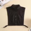 Fashion Half Shirt Style Fake Collar for Women Stand Detachable Collar Fake Girls Vintage Lace Ladies False Blouse Collar Decor