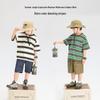 Boys' Striped Short-Sleeve Summer T-Shirt