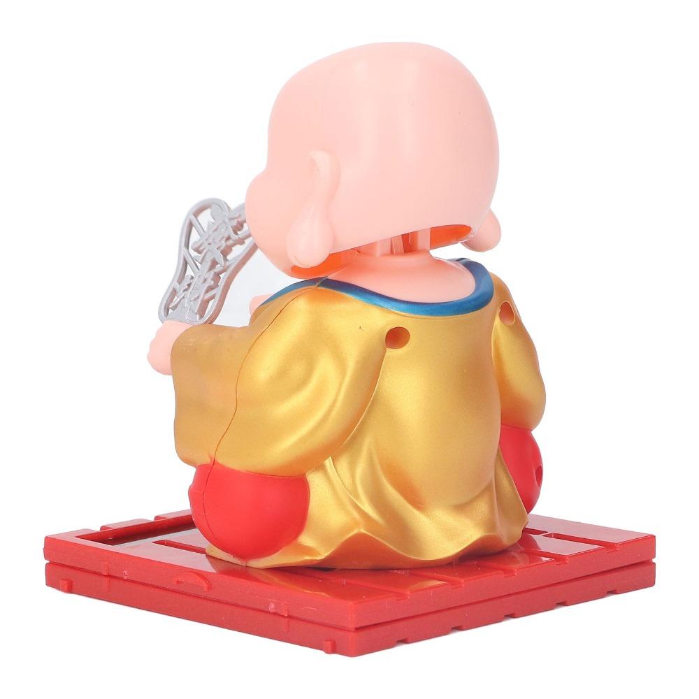 Red, Gold Solar Buddha Dashboard Statue Car Light Driven Buddha Figurine Window Sill Table Statue