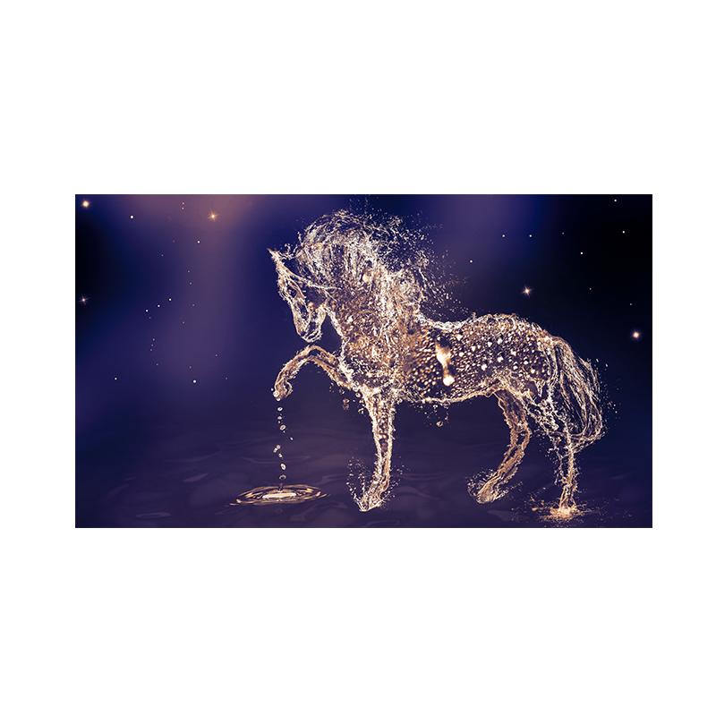Три бегущие лошади Картина на холсте Искусство животных Постеры и принты Современная живопись Настенные картины для гостиной Домашний декор