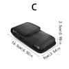 Holster Case Carrying Cell Phone Holder Rugged Black Nylon Holster Pouch for Mobile Phone