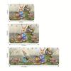 1Pcs Anti Fatigue Kitchen Rugs,Easter Garden Print Waterproof Non-Slip Thick Cushioned Kitchen Mat Heavy Duty Comfort Standing Mat for Kitchen