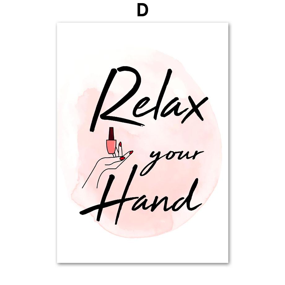 Модная женская форма ногтей в форме руки, настенная живопись, холст, живопись, техника для ногтей, подарки, скандинавский постер, настенные панно для декора салона красоты