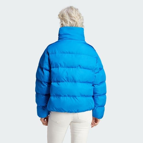(WMNS) adidas Короткая женская веганская пуховая куртка 'Синяя' IJ8234