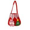 Santa Claus Printed Drawstring Pouch Party Decor Peace Fruit Sack Xmas Gifts Bag Candy Bag Handbag