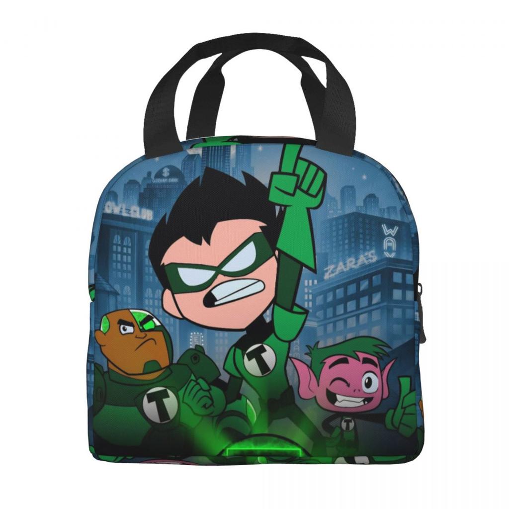 Ланч-бокс Подростки Teen Titans Go Зверобой Мерч Контейнер для обеда Новое поступление Термосумка Ланч-бокс для путешествий