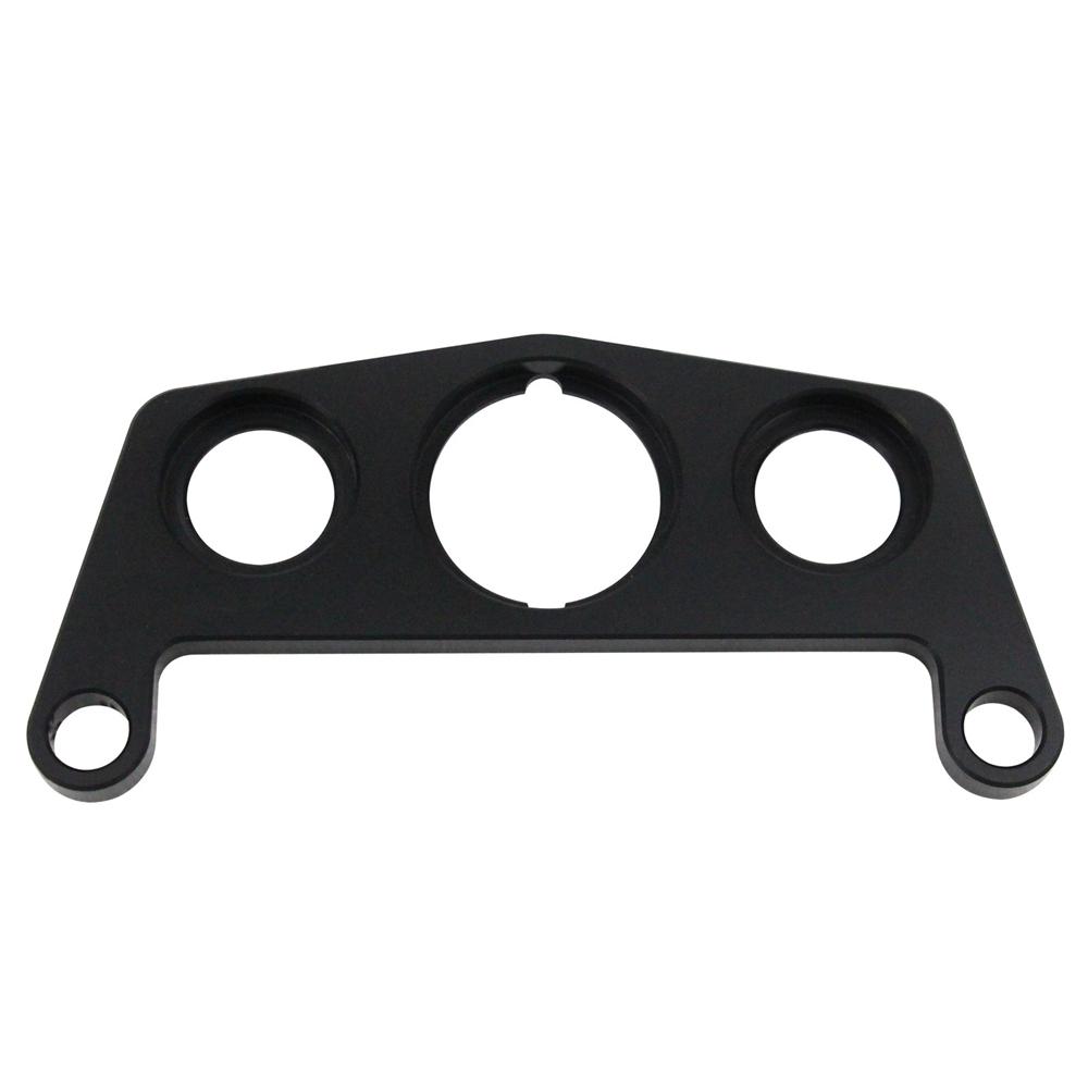 Aluminum Mount Plate for Honda TRX450R Pro Taper Handlebar Clamps Key Switch and Indicator Light Mount Red Black