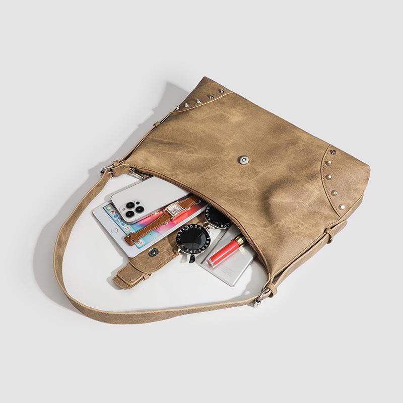 Милая крутая сумка-тоут с шипами женская ретро сумка-тоут под мышкой на плечо кроссбоди