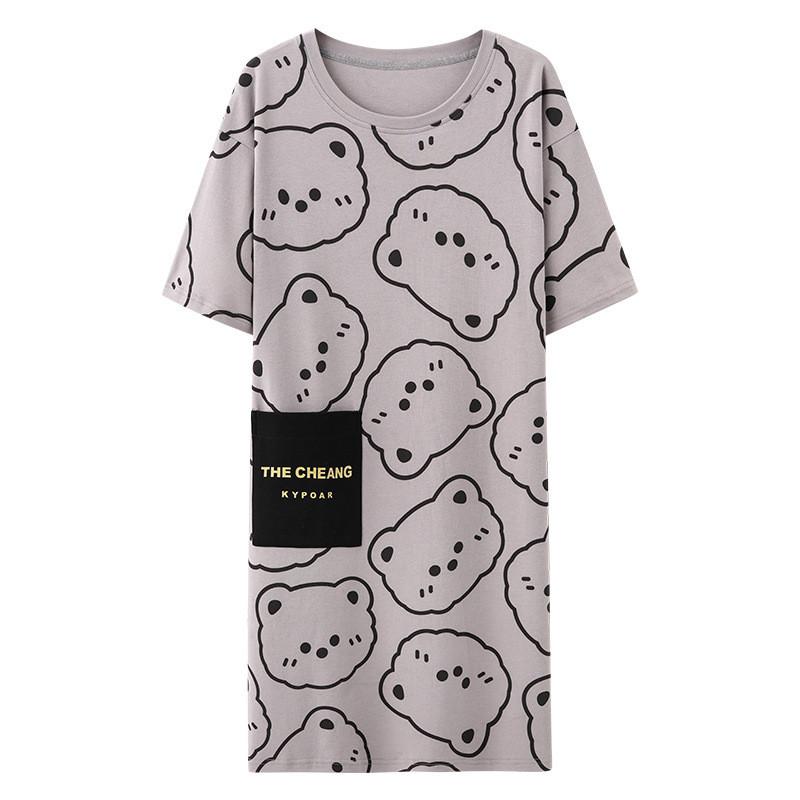 Summer Lady Sleepwear With Milk Silk Fabric For Home Lounge And Sleep Comfort