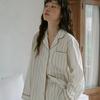 [Bowell] Комплект из 2 пижамных предметов Day Off, высокоплотный, 100% хлопок, экологичная полоска BWTZ [Отправка из Кореи] 100% Оригинал