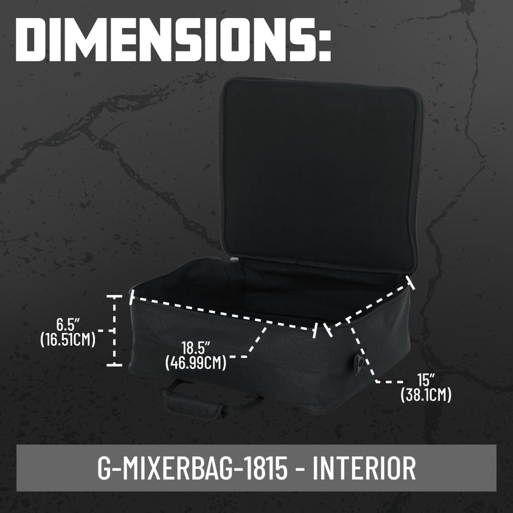 Gator Cases Сумка для переноски микшера Gator, 18"x15"x6.5", Нейлон, Серия G-MIXERBAG, G-MIXERBAG-1815