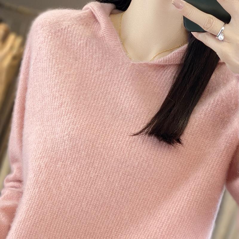 Женский кашемировый свитер Qinghe cashmere 30% кашемир 70% шерсть Женский осенне-зимний кашемировый свитер мягкий и теплый