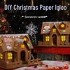 DIY Christmas Igloo Cookie House Kit for Kids with Reindeer Stickers