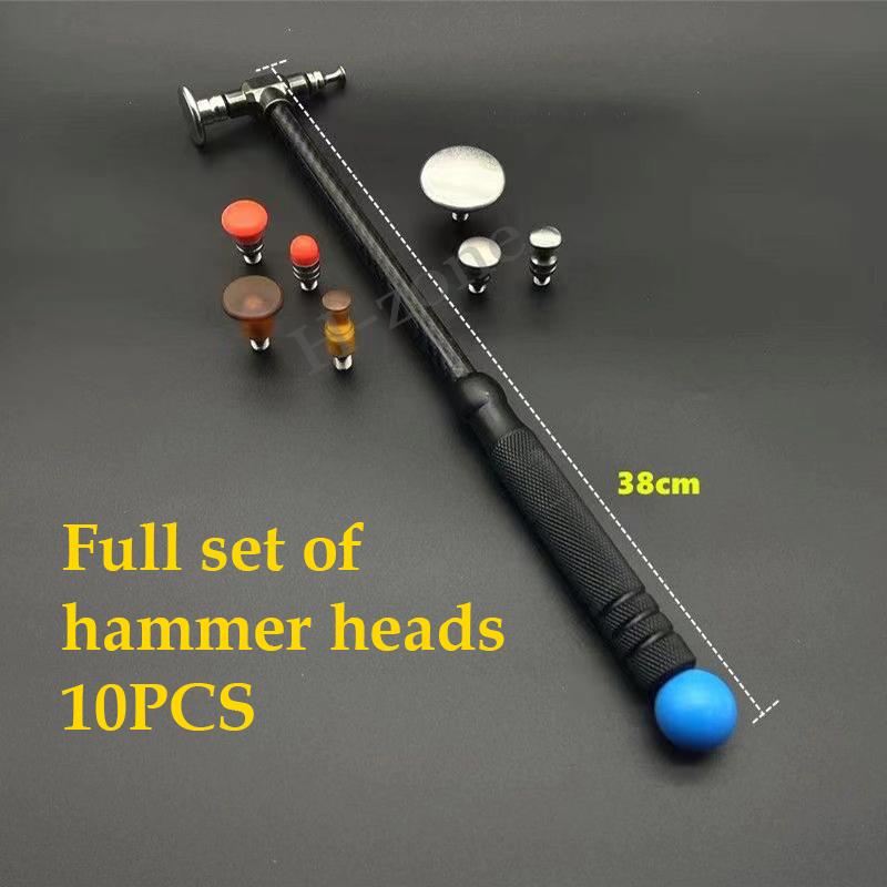 Car dent repair hammer body repair percussion leveling hammer replaceable traceless repair tool carbon fiber and stainless steelGood product