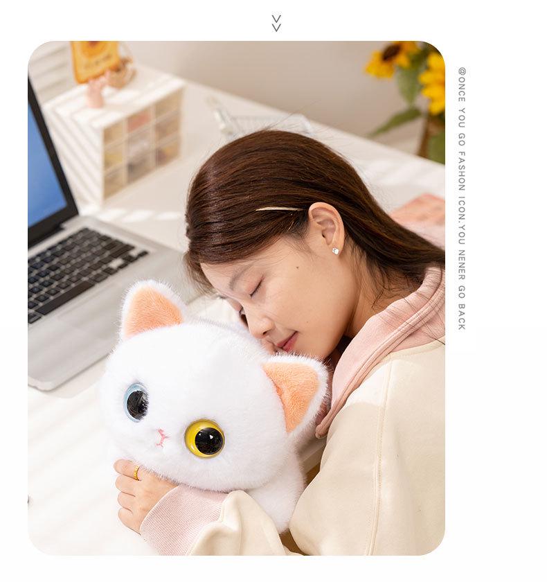 Красочная кукла-котенок с тремя глазами - Милый подарок на день рождения для детей, Утешающий компаньон