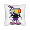 Cupheads And Mugmans Cartoon Pillowcase Doublesided Printing Cushion Cover Decor  Throw Pillow Case Cover Sofa Zipper