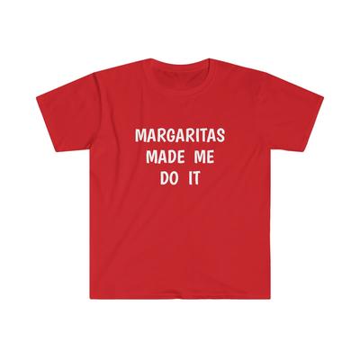 Маргариты заставили меня сделать это Смешная футболка унисекс Softstyle для пьянства