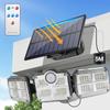 Solar Wall Light Motion Sensor Outdoor Waterproof Light Three-head LED Rotatable Landscape Wall Lamp Garden Outdoor Street Light