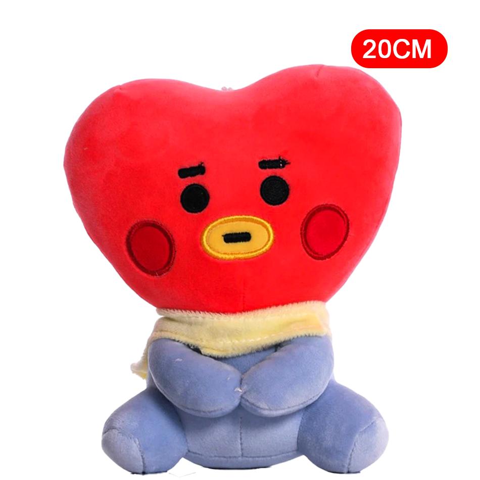 12-24 см B-T Мультяшные Детские Подвески Плюшевые Брелоки Игрушки Bangtan Boy Groups Плюшевые Мультяшные Украшения для Рюкзаков Куклы Детские Подарки