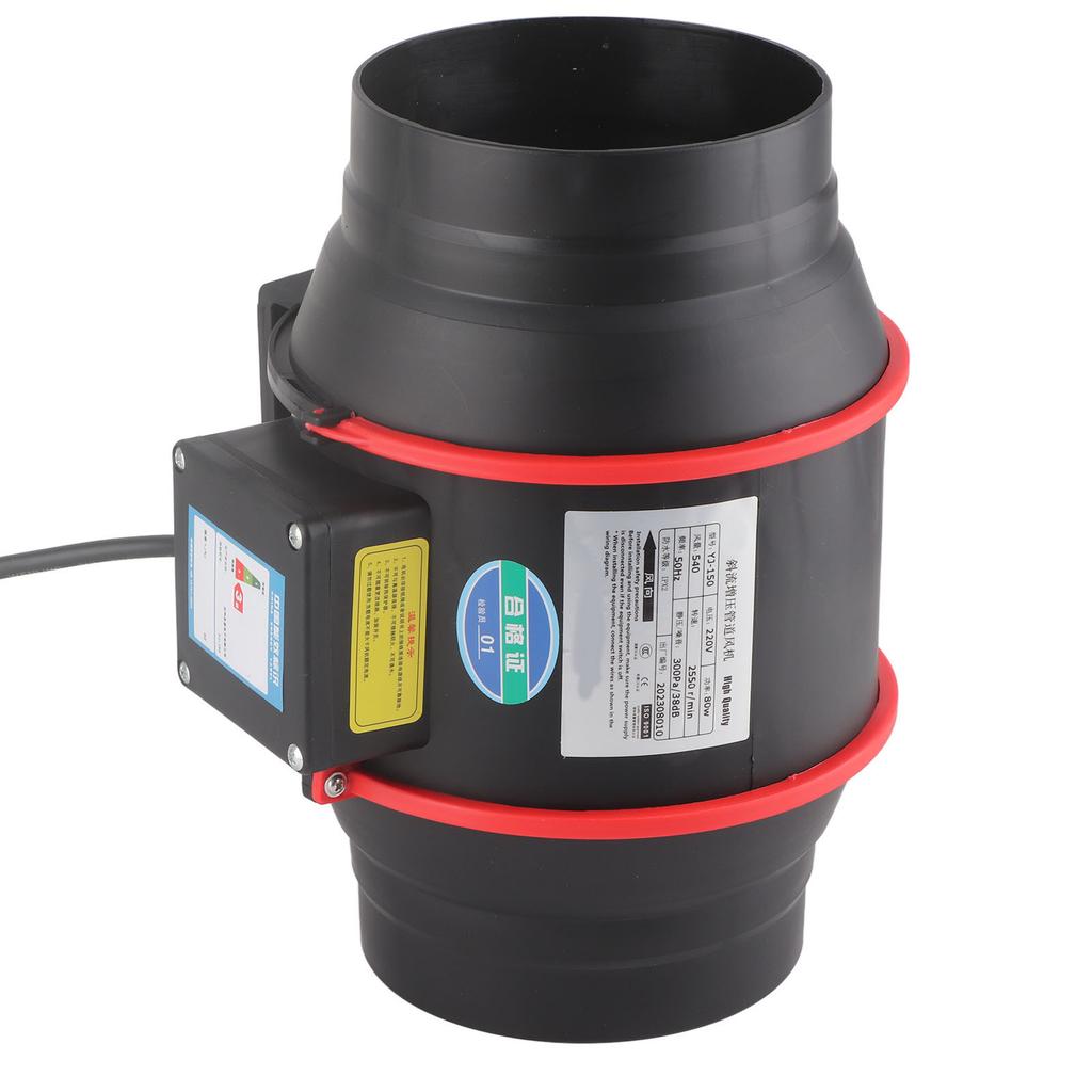 Встроенный канальный вентилятор 6 дюймов тихий усилитель воздушного потока вентилятор для выращивания растений в палатке вентиляция в помещении