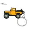 2 шт. брелоки мультяшная форма автомобиля яркий цвет висит нежное ремесленное украшение неувядающее кольцо для ключей из ПВХ подвески автомобильный кулон