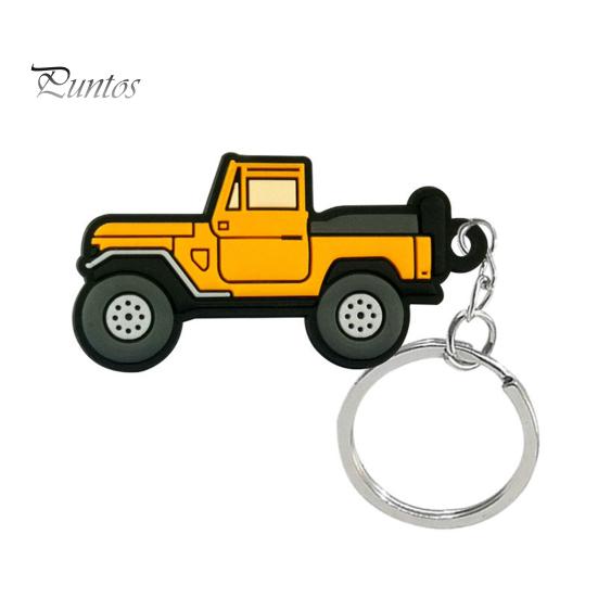 2 шт. брелоки мультяшная форма автомобиля яркий цвет висит нежное ремесленное украшение неувядающее кольцо для ключей из ПВХ подвески автомобильный кулон