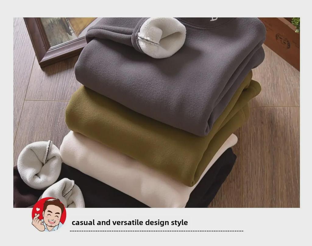 Теплая рубашка из бархата для мальчиков, осень-зима, с полувысоким воротником - утолщенная, однотонная