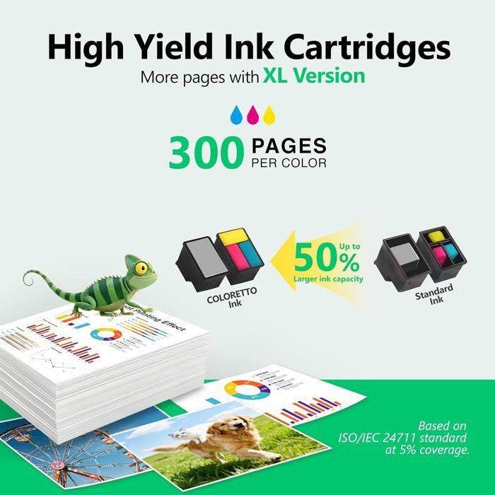 Cartouche d'encre couleur remanufacturée HP 343XL 13 ml pour Photosmart B8330 B8350 2610 2710 Deskjet 460 5740 6520