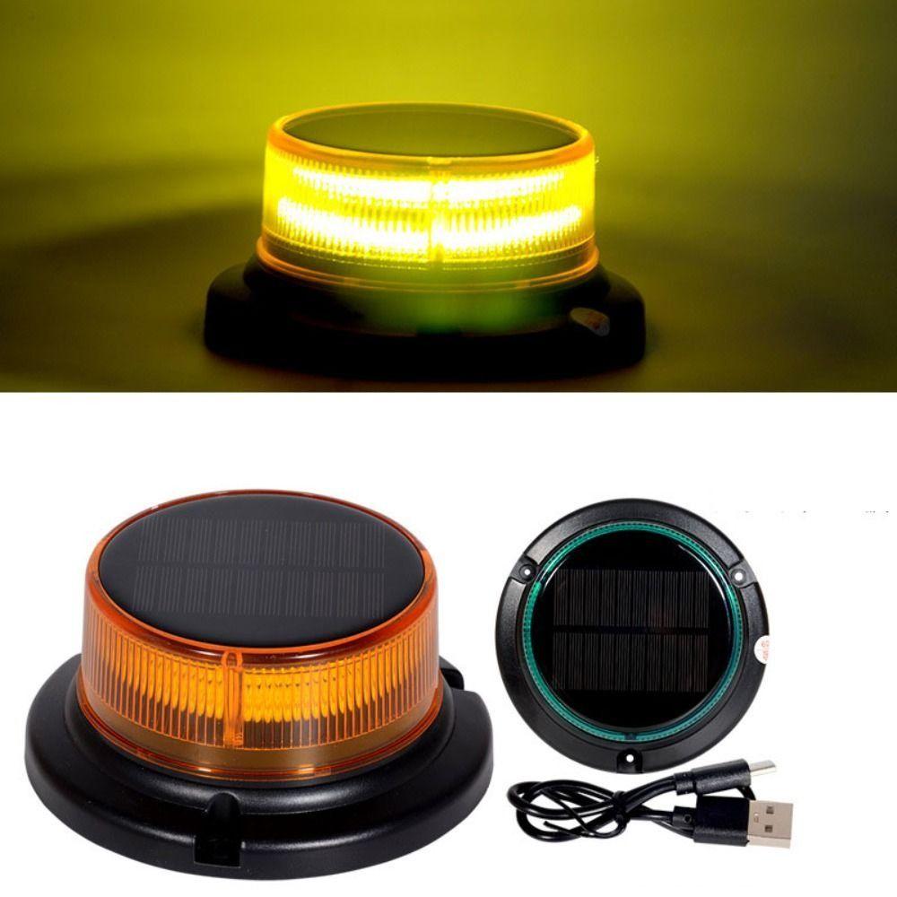 Waterproof Rechargeable Warning Flashlight Durable Off-Road Warning Lamp Safety Lighting