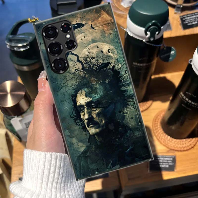 Edgar Allan Poe Cases Phone Case for Samsung Galaxy S26 Ultra S25 Edge S24 S23 FE S21 Plus S20 S22 S10 Cover TPU Capa Shell Shoc