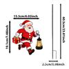 Christmas Garden Stakes LED Lighted Festival Signs Santa Holding Lantern Design Christmas Snowmen Decorations for Garden Yard