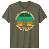 Never Underestimate An Old Unisex With A Guitar Guitarist Hobbies Unisexs Tee