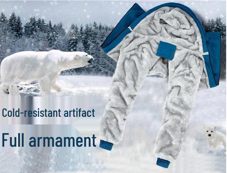 Мужская теплая толстая хлопковая куртка с капюшоном и флисовой подкладкой 2021