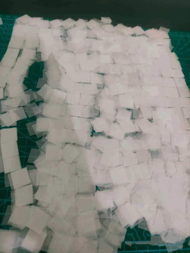 misakinoya Tsumami Zaiku Material Silk Colorful Thin Hair Handmade 500 Pieces Kit, Pre-Cut Fabric, Fabric, Ornaments, DIY, Crafts, (White, 3cm)