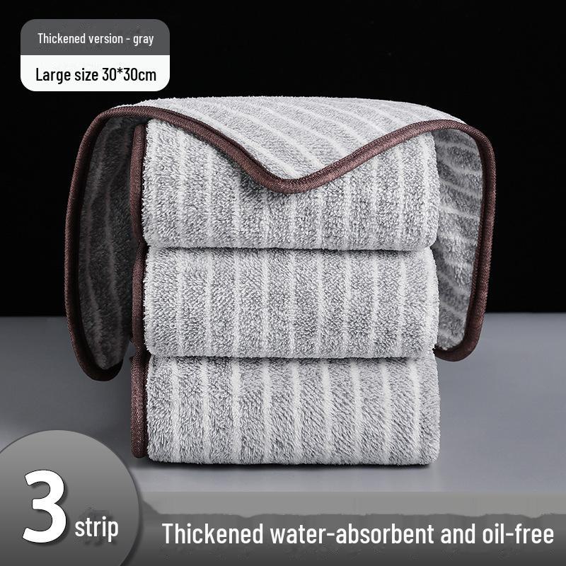Антипригарное безворсовое кухонное полотенце для мытья посуды с маслом - высокоабсорбирующее чистящее полотенце