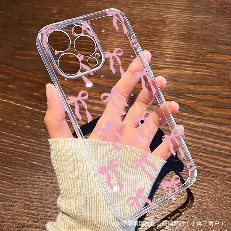Полный экранный бант для чехла телефона iPhone 13/12/11 Apple 15/14promax прозрачный 16Pro мягкий