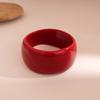 KMVEXO Exaggeration Red Resin Bangles for Women Geometric Irregular Chunky Wide Smudging Bracelet Punk Jewelry Accessories