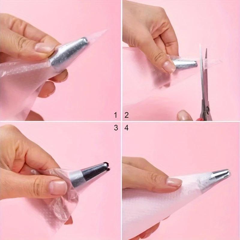 100PCS Jelly Mold Disposable Pastry Bags Extra LeakProof Cake DecoratingBakingIcingand CraftsDurableFood Safe